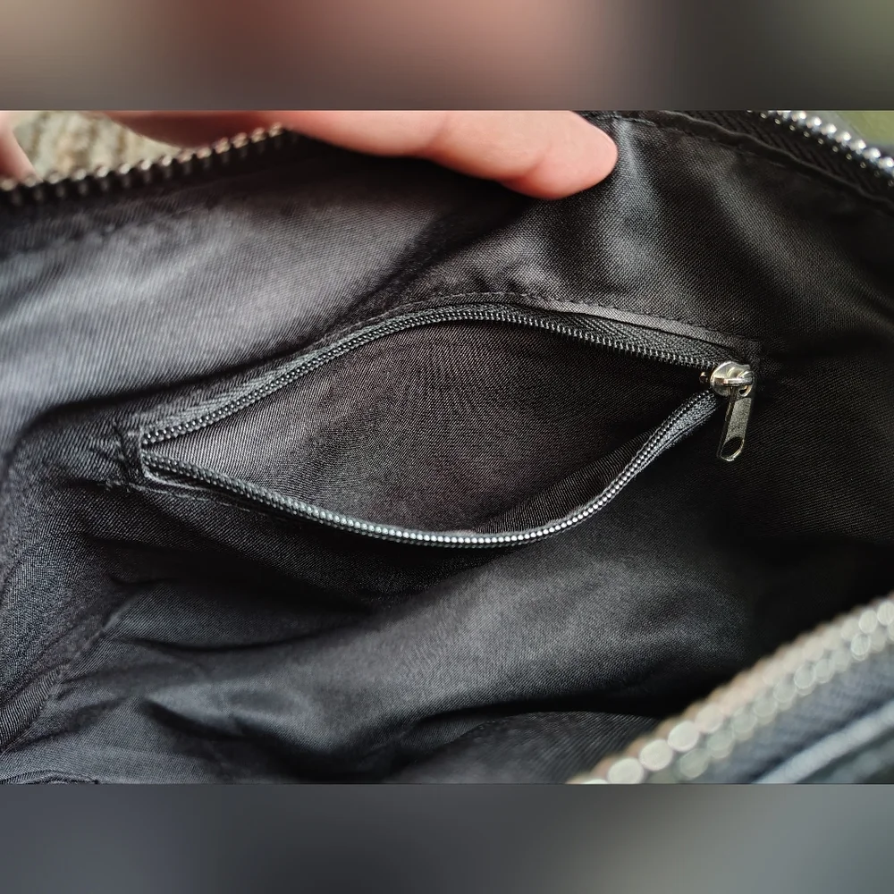*NWT* No Boundaries Black Faux Leather Hobo Purse